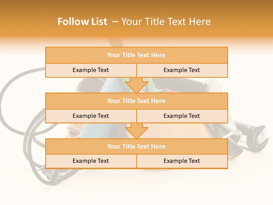 Yellow White Hammer PowerPoint Template