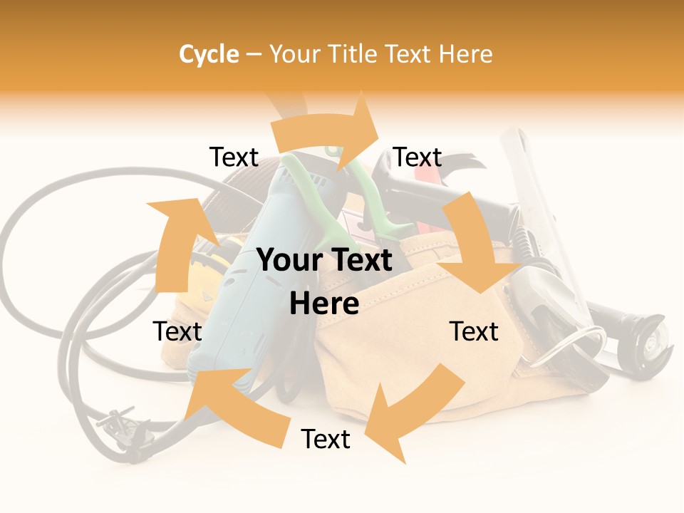 Yellow White Hammer PowerPoint Template