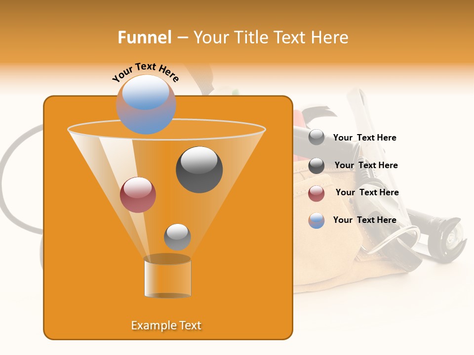 Yellow White Hammer PowerPoint Template