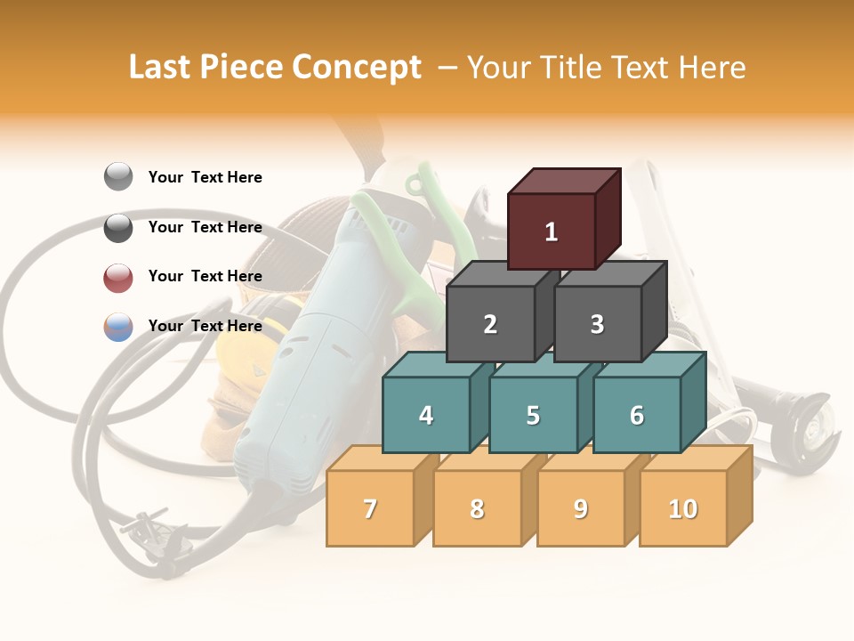 Yellow White Hammer PowerPoint Template