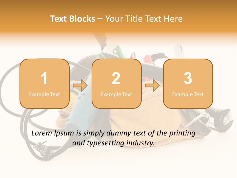 Yellow White Hammer PowerPoint Template