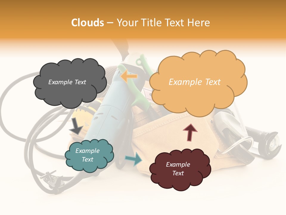 Yellow White Hammer PowerPoint Template