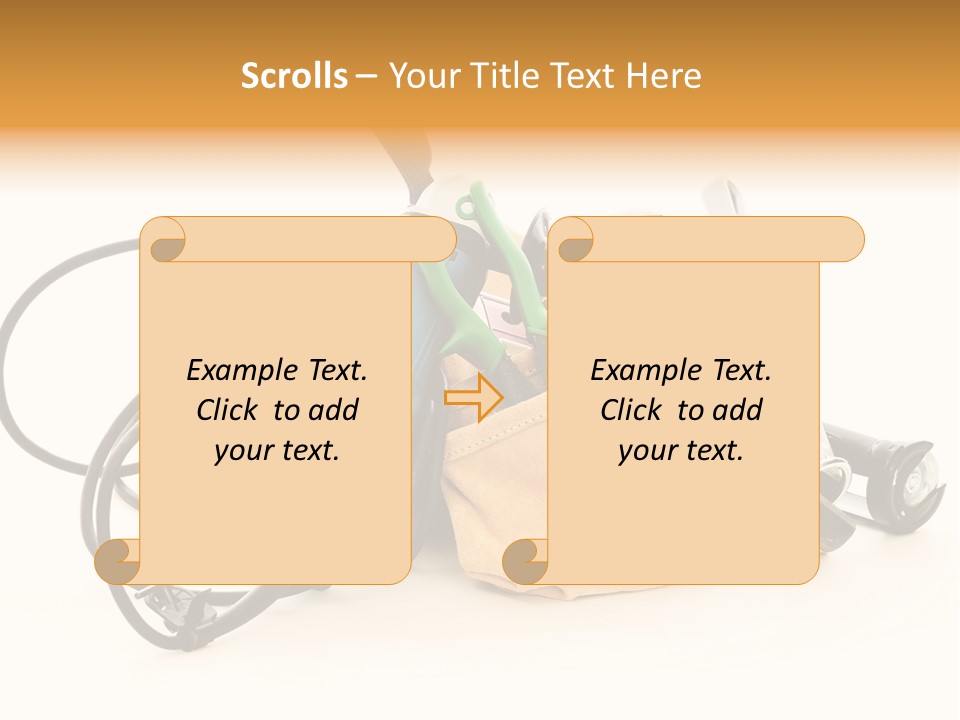 Yellow White Hammer PowerPoint Template