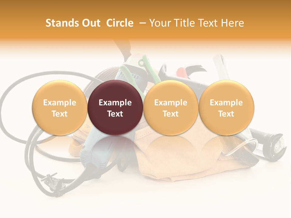 Yellow White Hammer PowerPoint Template