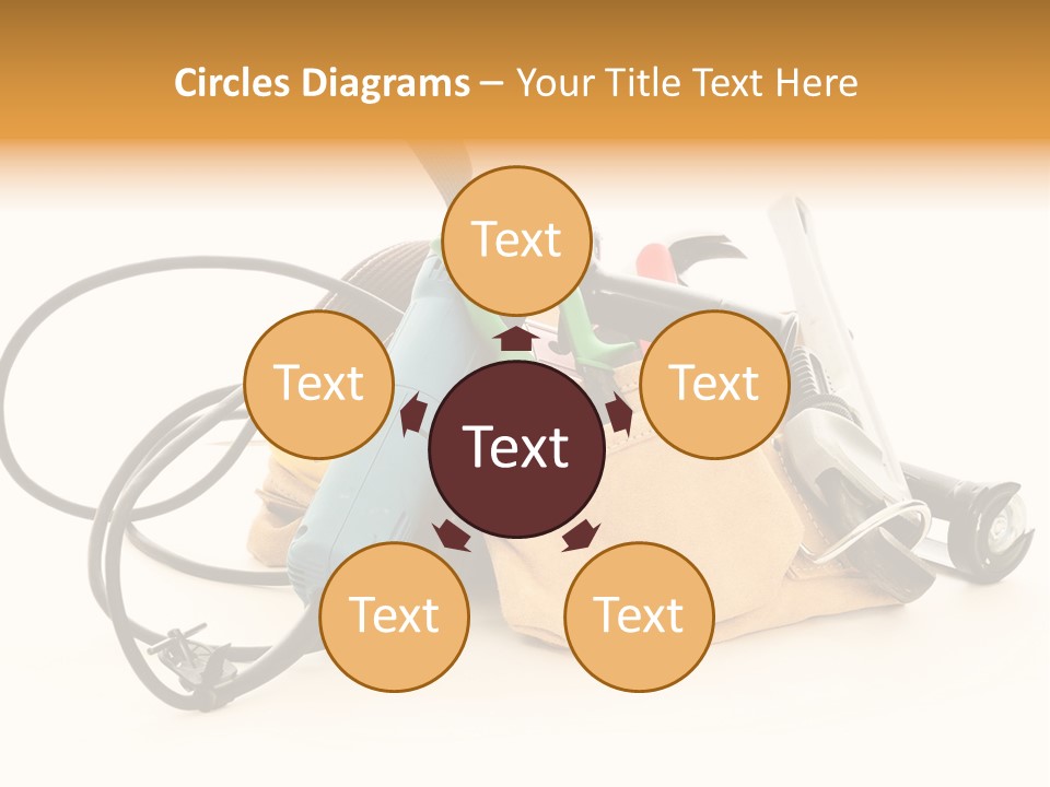 Yellow White Hammer PowerPoint Template