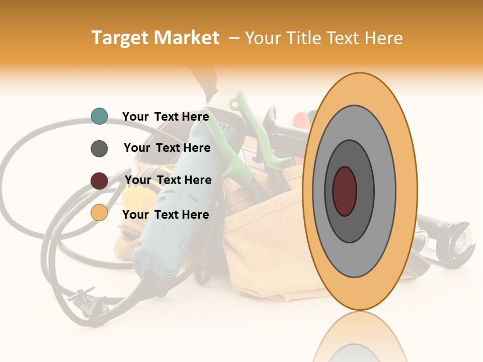 Yellow White Hammer PowerPoint Template