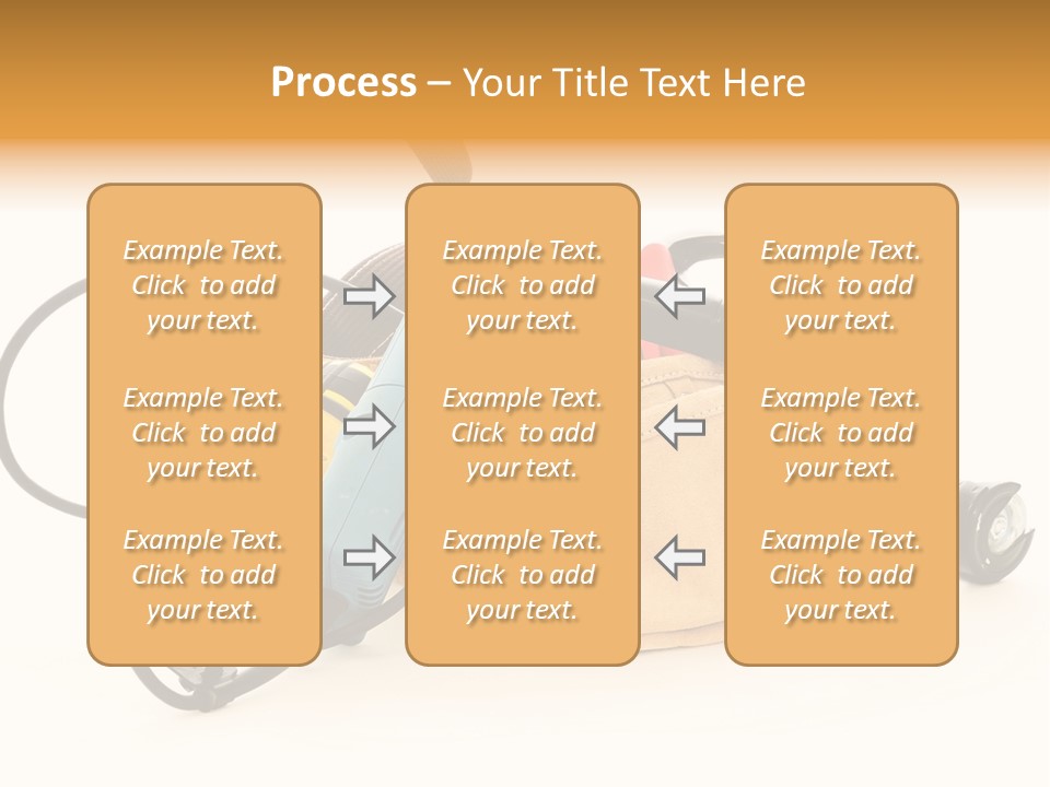Yellow White Hammer PowerPoint Template