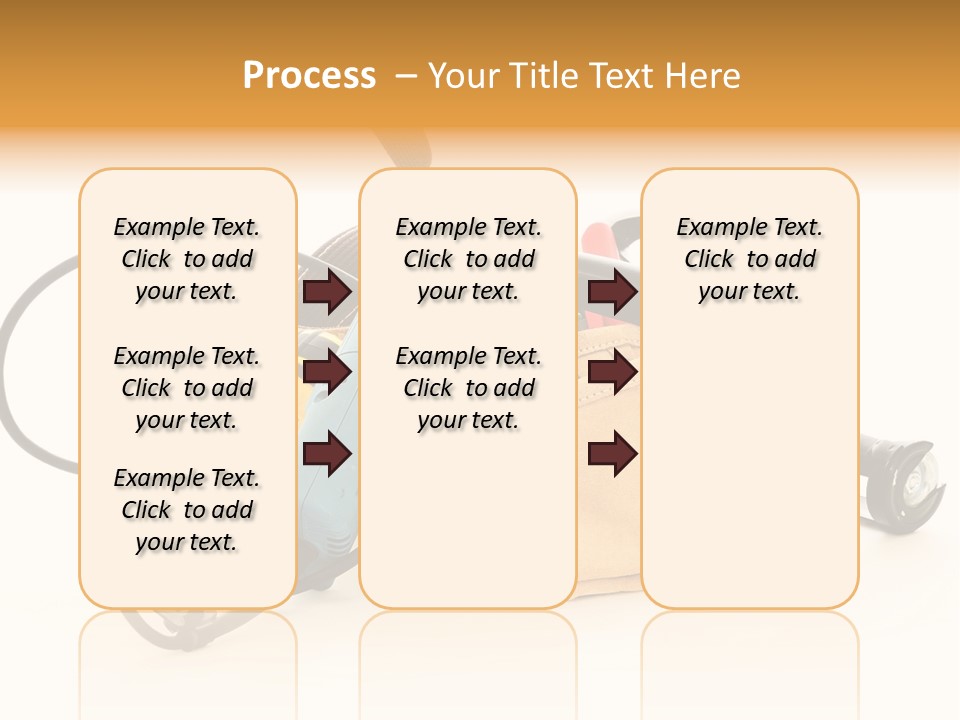 Yellow White Hammer PowerPoint Template
