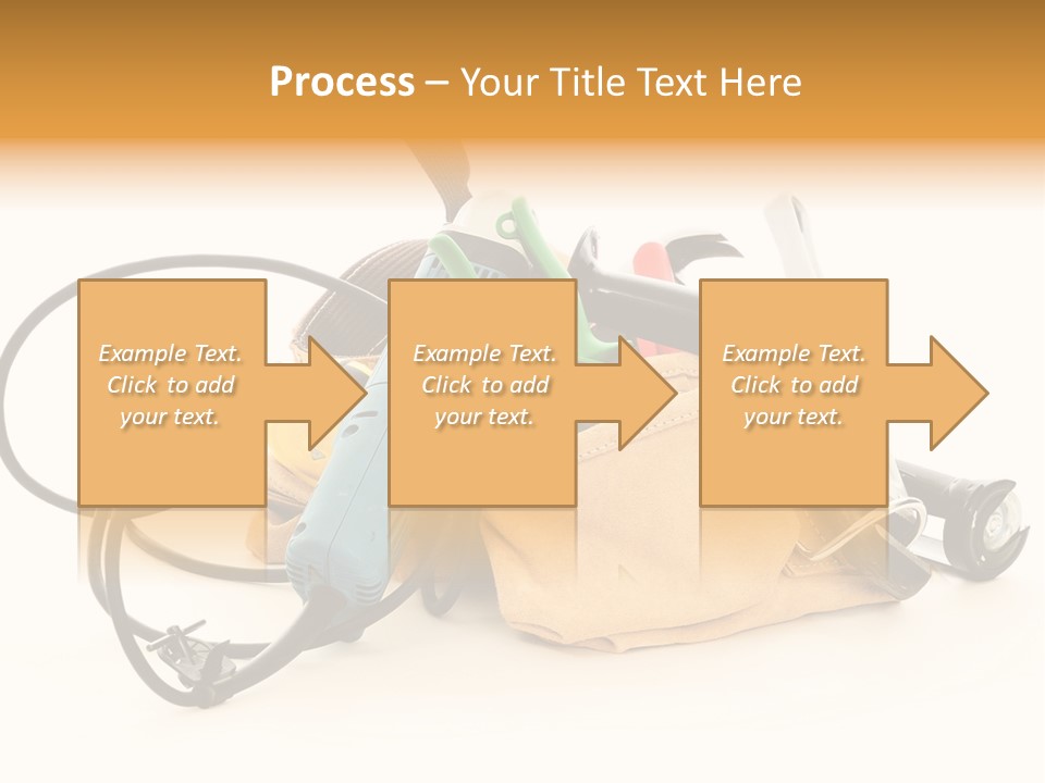 Yellow White Hammer PowerPoint Template
