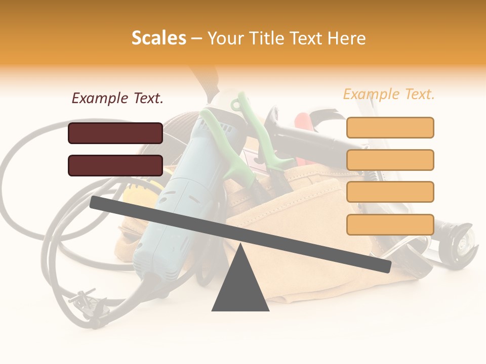 Yellow White Hammer PowerPoint Template