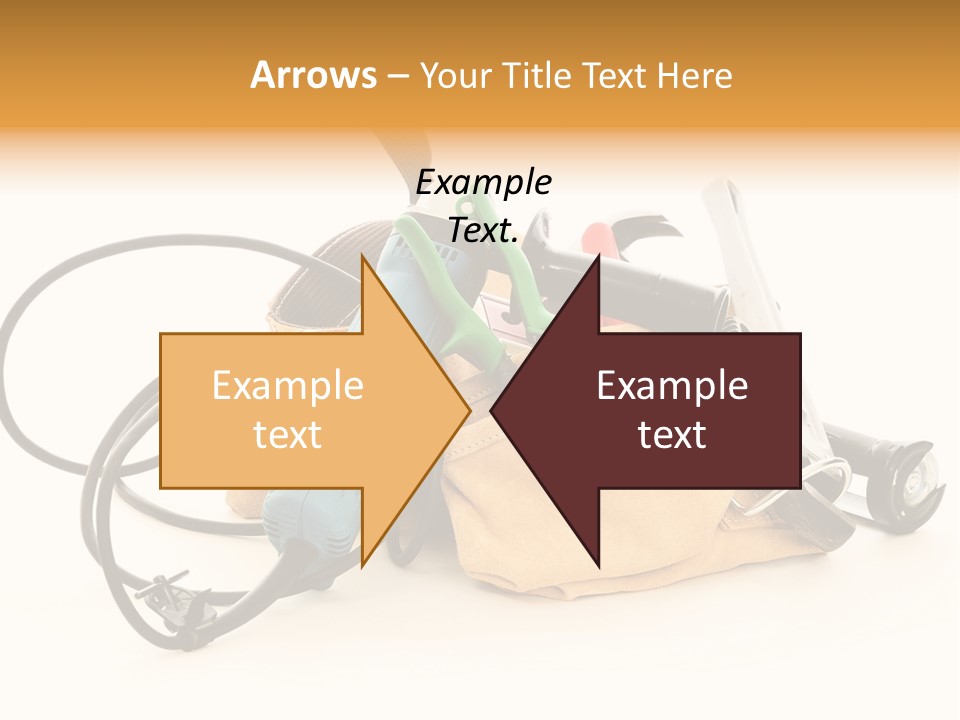 Yellow White Hammer PowerPoint Template
