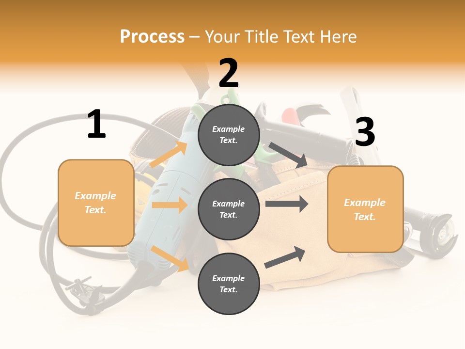 Yellow White Hammer PowerPoint Template