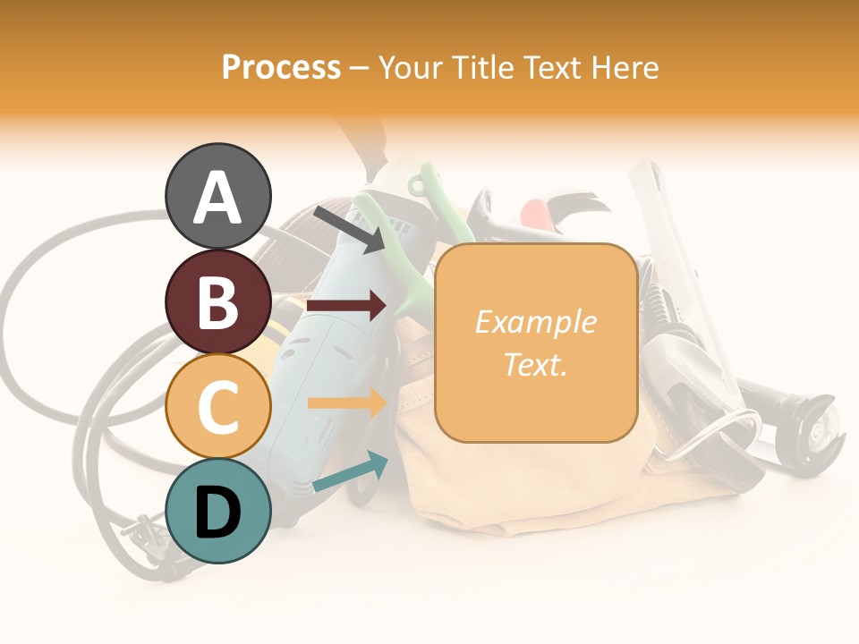 Yellow White Hammer PowerPoint Template