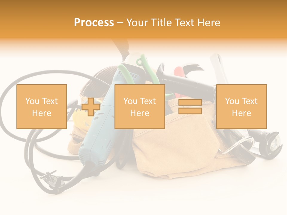 Yellow White Hammer PowerPoint Template