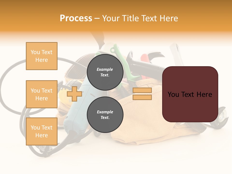 Yellow White Hammer PowerPoint Template