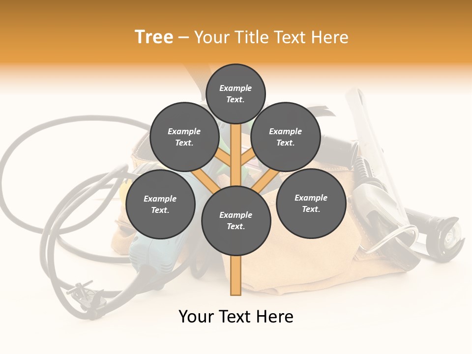 Yellow White Hammer PowerPoint Template