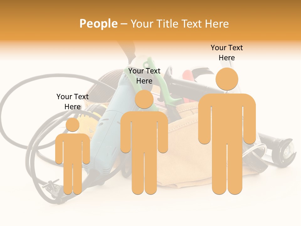 Yellow White Hammer PowerPoint Template