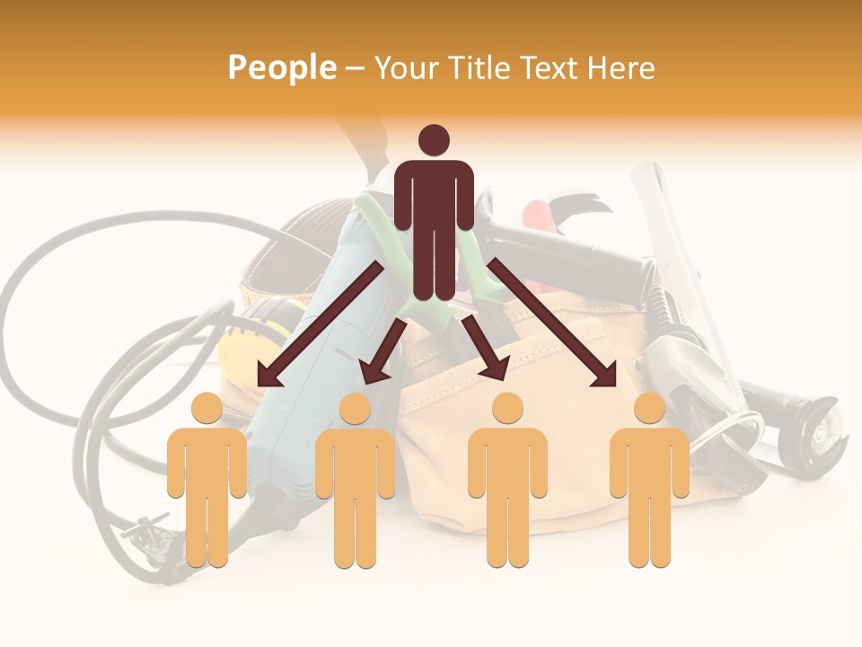 Yellow White Hammer PowerPoint Template