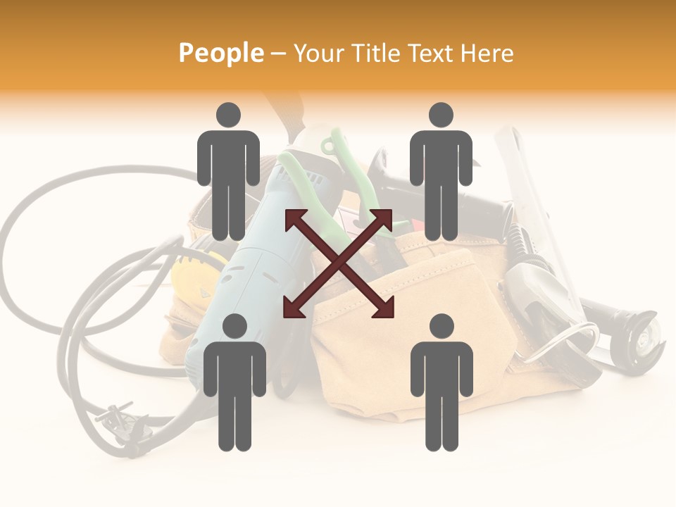 Yellow White Hammer PowerPoint Template