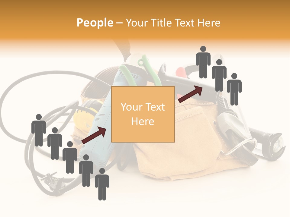 Yellow White Hammer PowerPoint Template