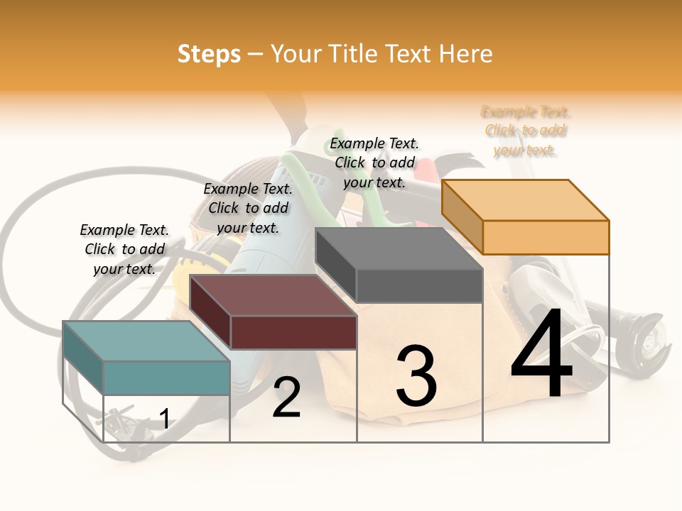 Yellow White Hammer PowerPoint Template