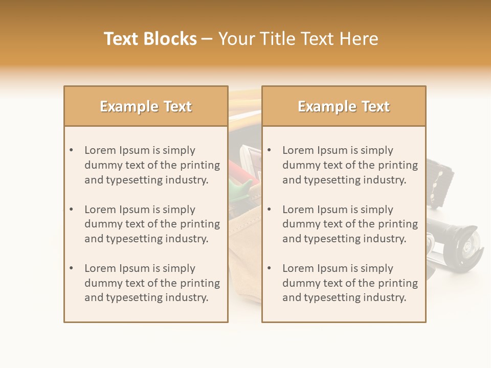 Tool Belt PowerPoint Template