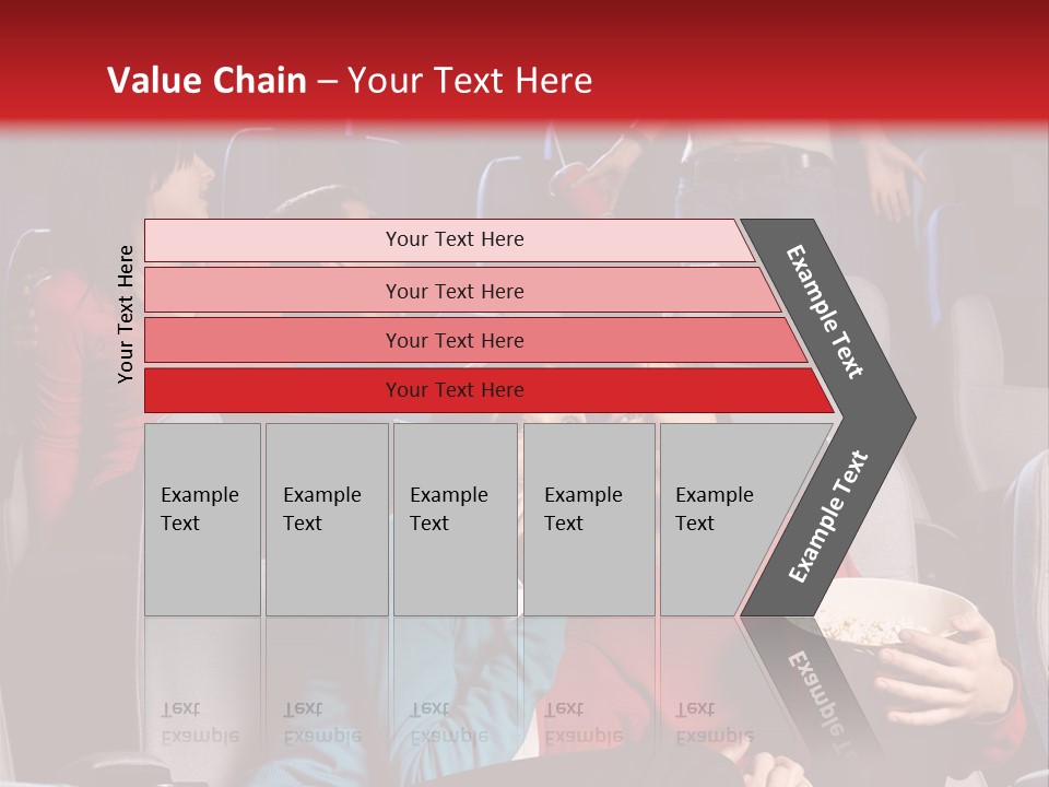 Jovenes En El Cine PowerPoint Template