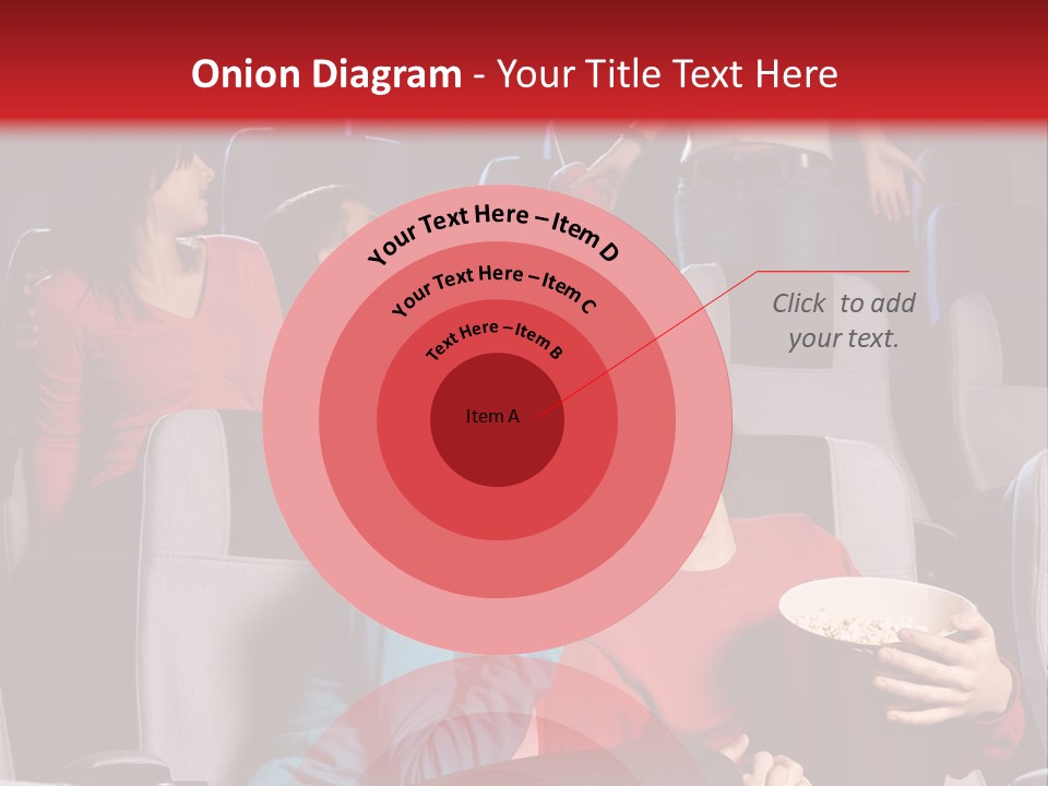 Jovenes En El Cine PowerPoint Template