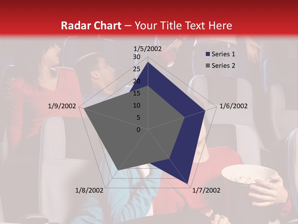 Jovenes En El Cine PowerPoint Template