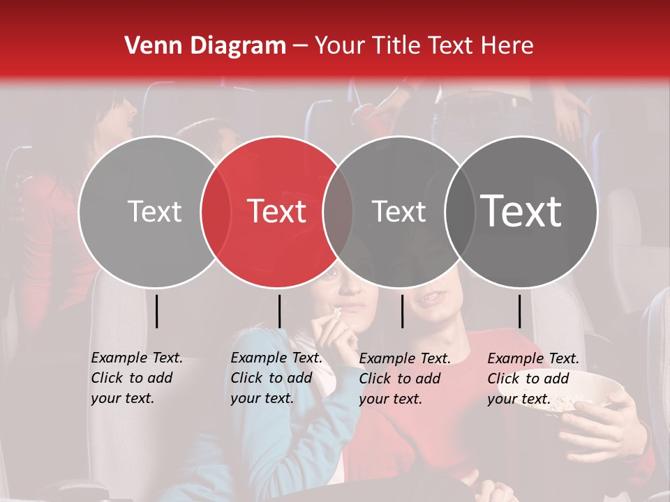 Jovenes En El Cine PowerPoint Template