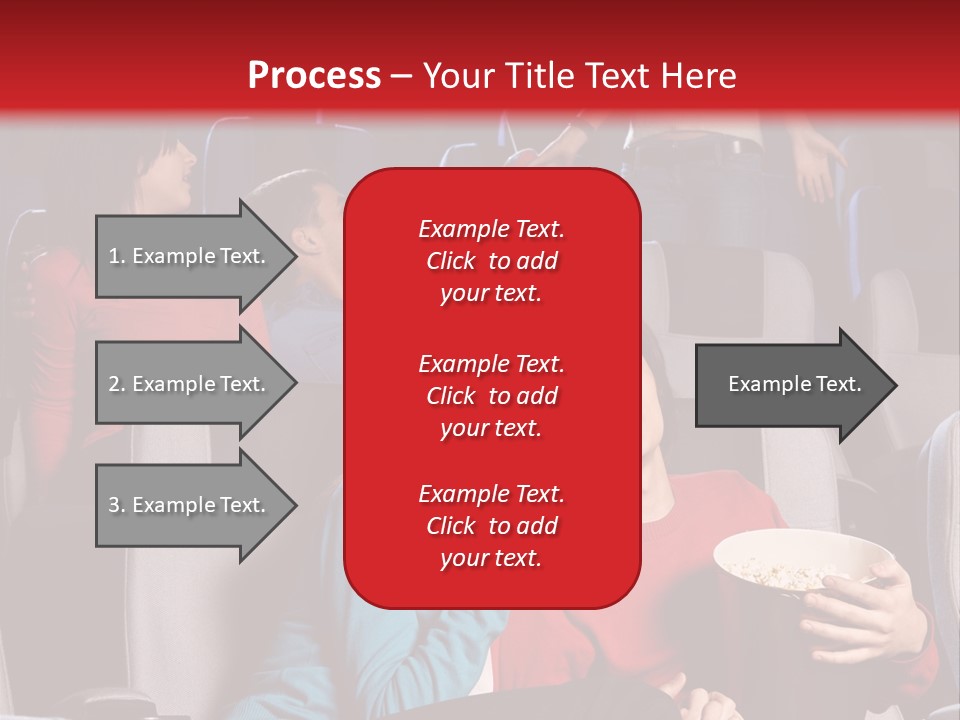 Jovenes En El Cine PowerPoint Template