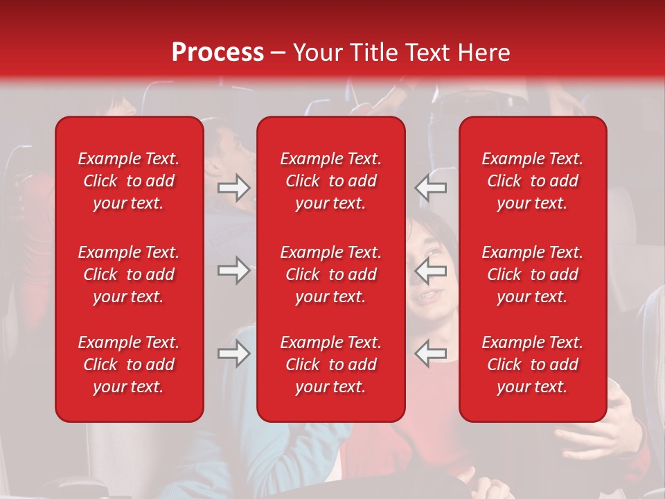 Jovenes En El Cine PowerPoint Template