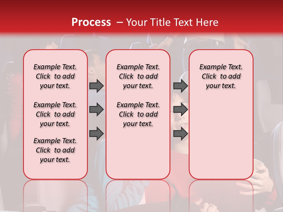 Jovenes En El Cine PowerPoint Template