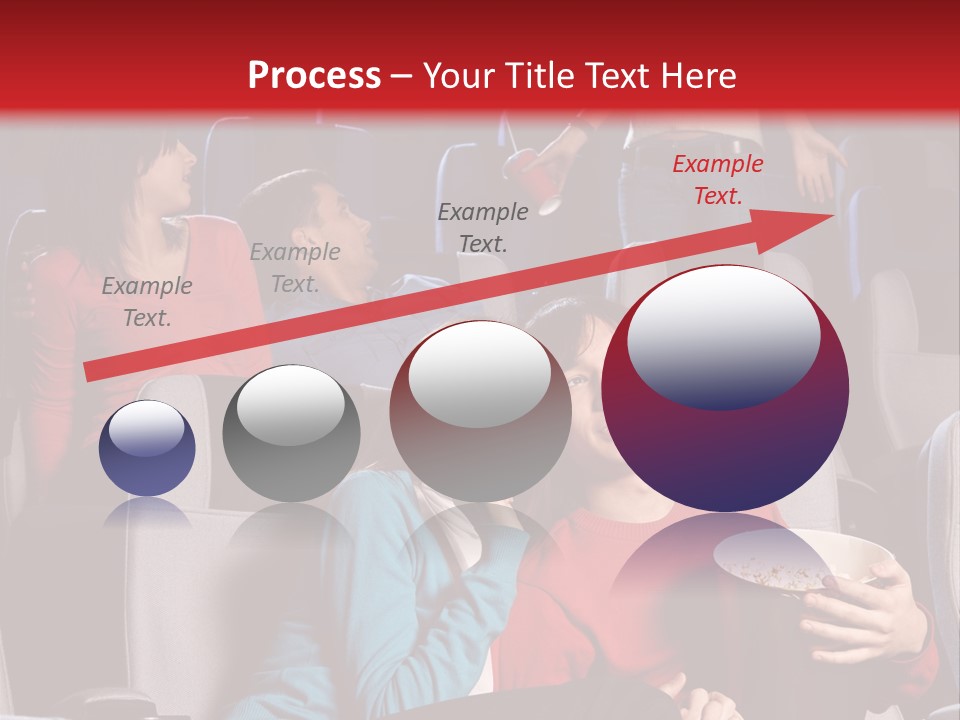 Jovenes En El Cine PowerPoint Template