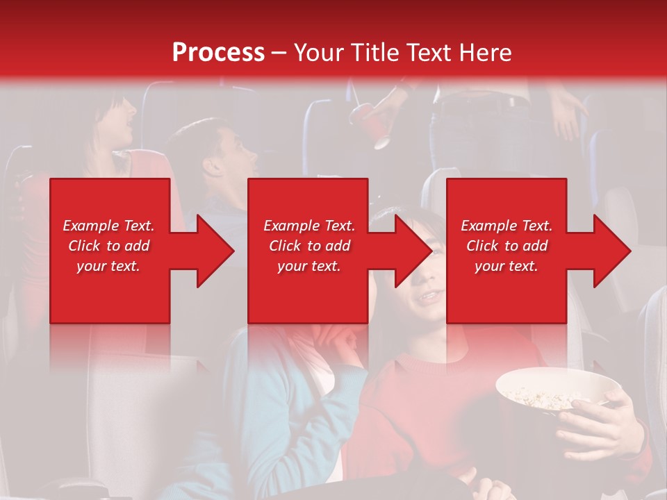 Jovenes En El Cine PowerPoint Template