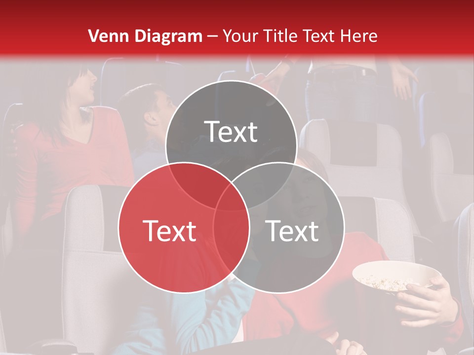 Jovenes En El Cine PowerPoint Template