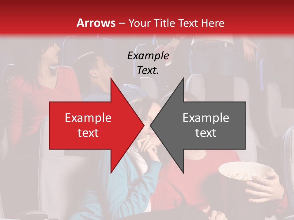 Jovenes En El Cine PowerPoint Template