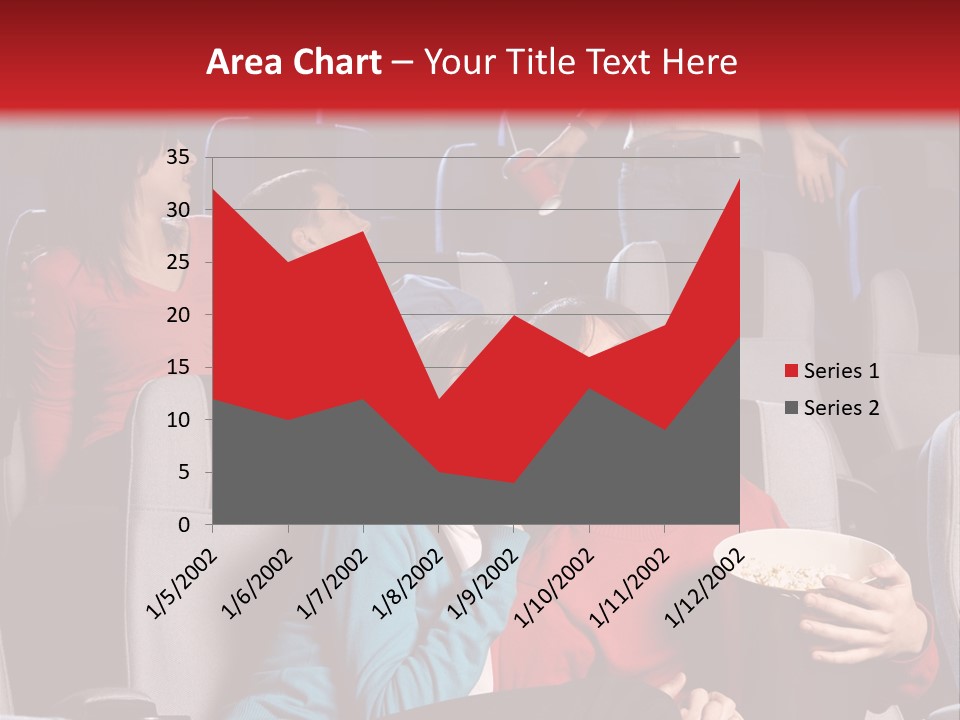 Jovenes En El Cine PowerPoint Template