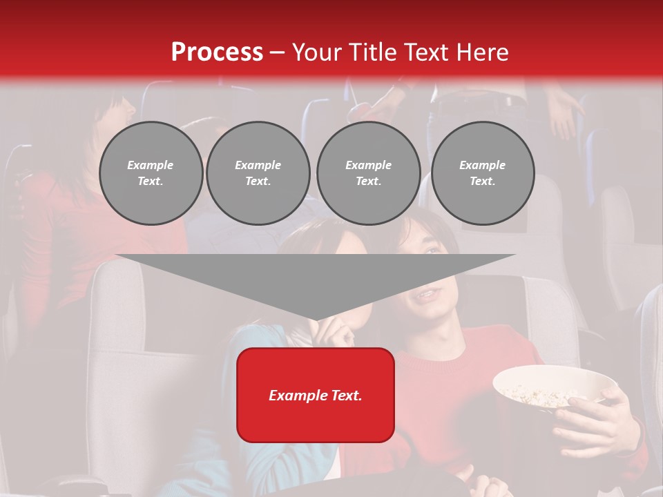 Jovenes En El Cine PowerPoint Template