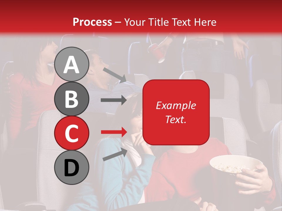 Jovenes En El Cine PowerPoint Template