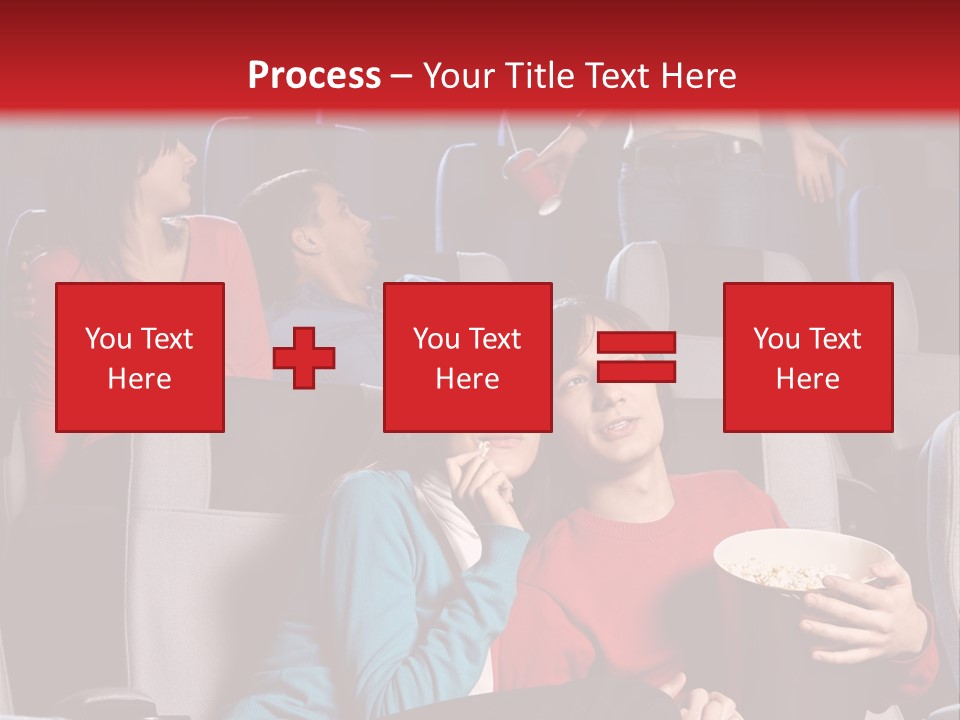 Jovenes En El Cine PowerPoint Template