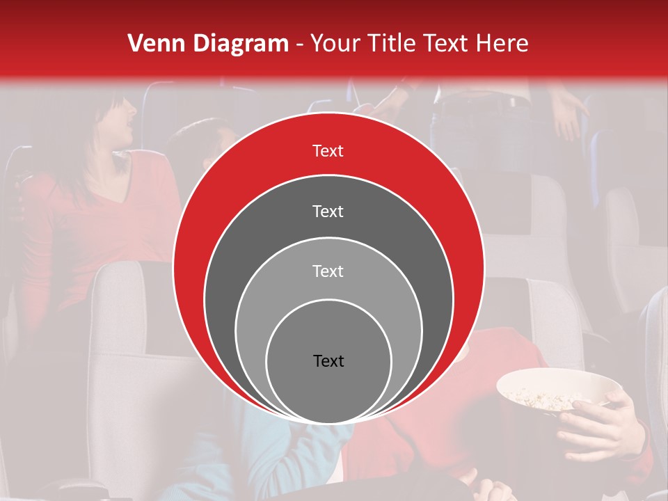Jovenes En El Cine PowerPoint Template