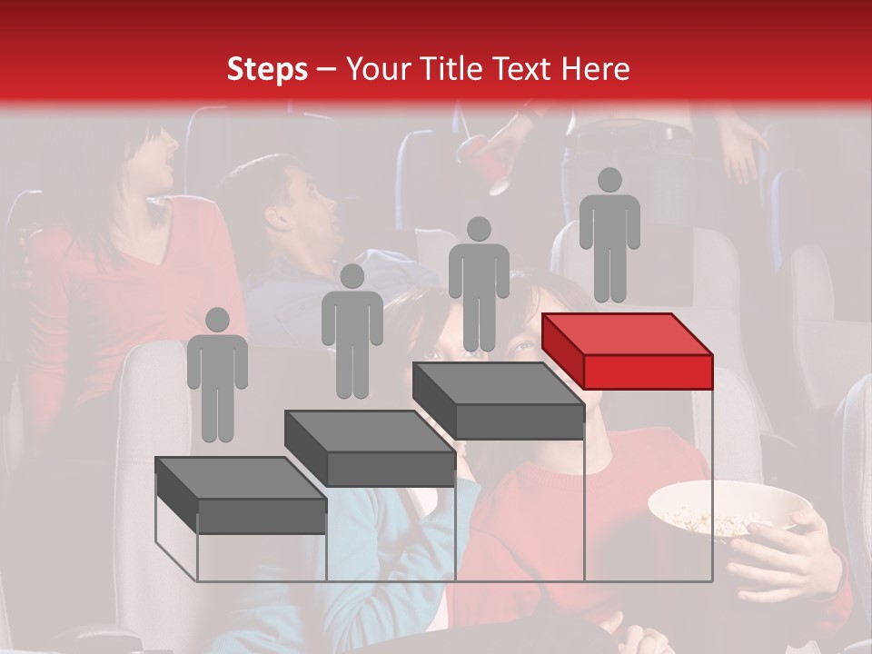 Jovenes En El Cine PowerPoint Template