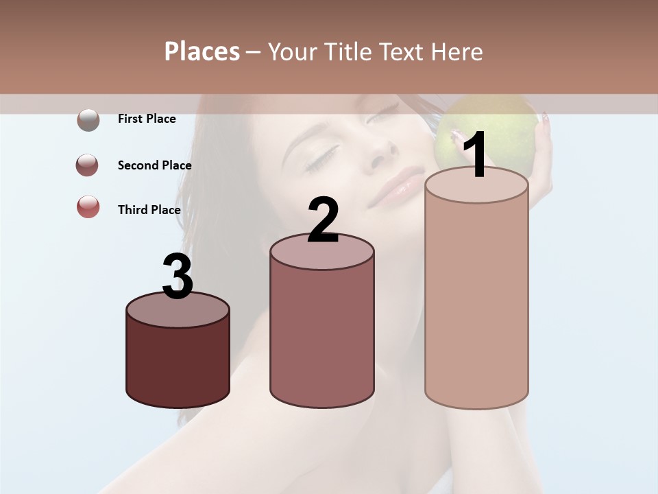 Care Brunette Wet PowerPoint Template