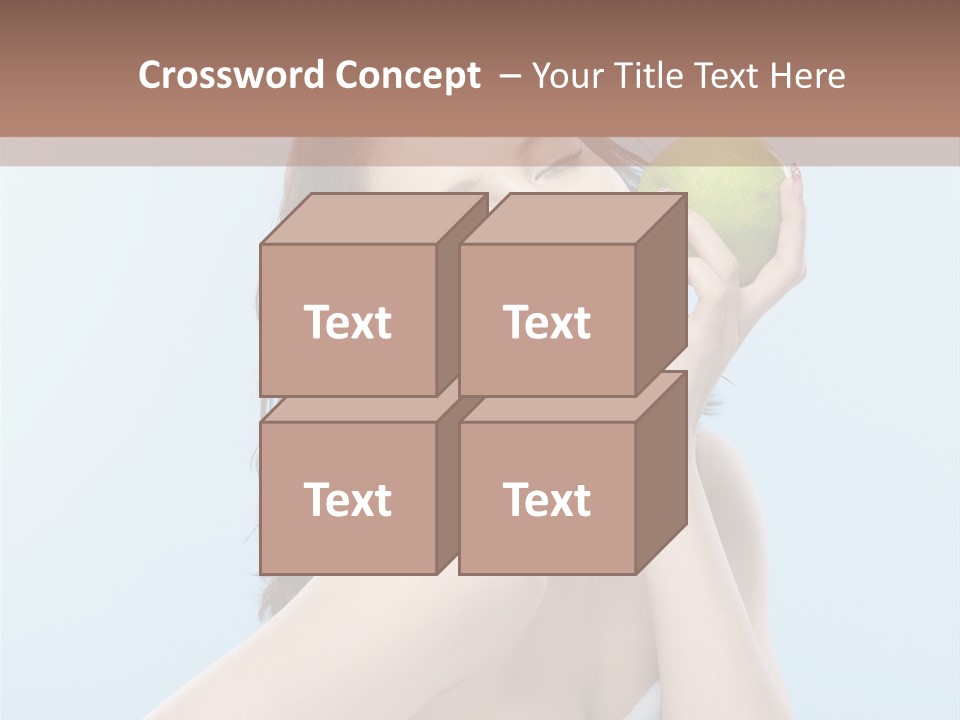 Care Brunette Wet PowerPoint Template