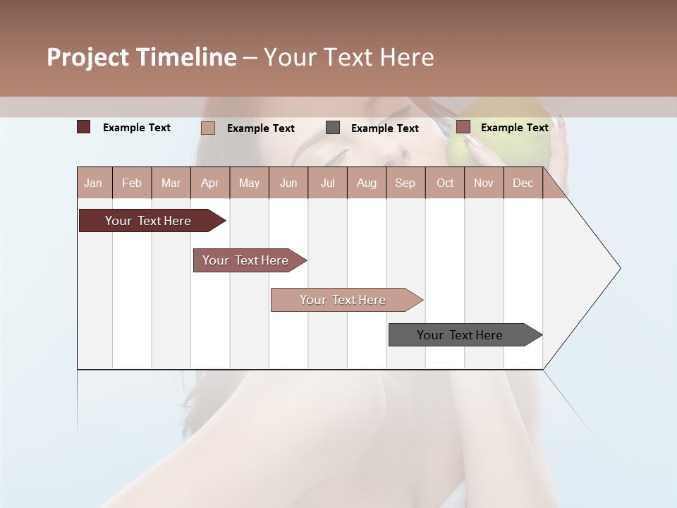 Care Brunette Wet PowerPoint Template