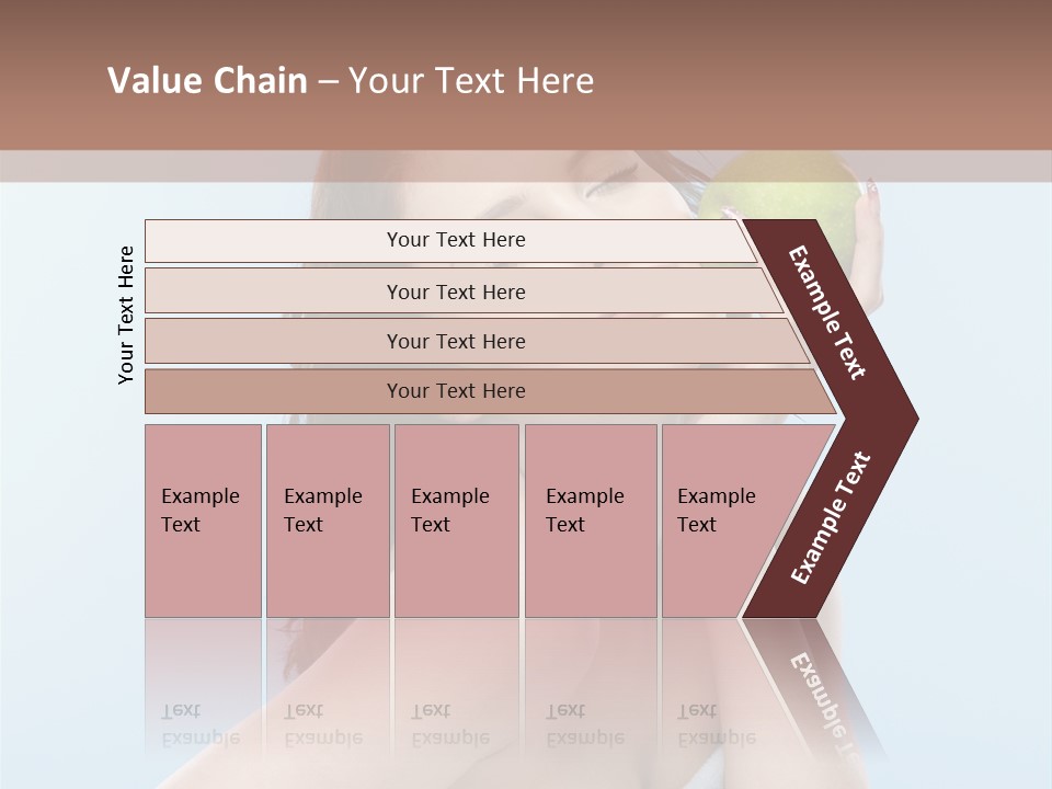 Care Brunette Wet PowerPoint Template