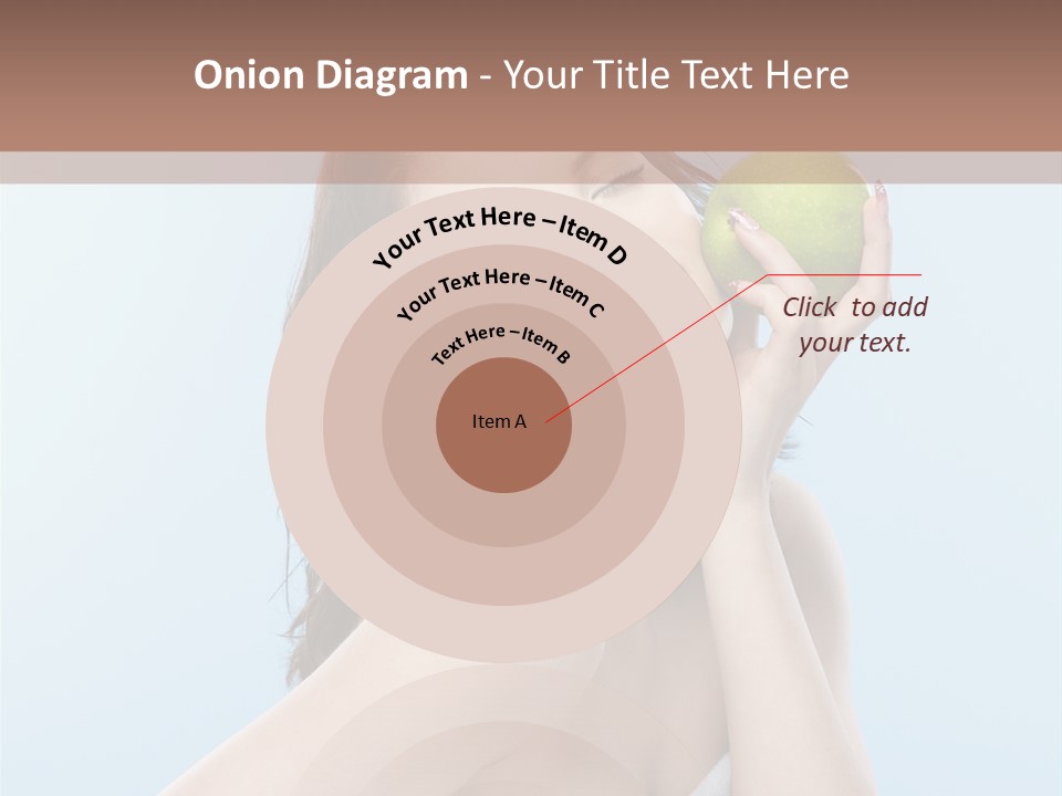 Care Brunette Wet PowerPoint Template