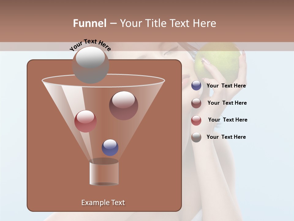 Care Brunette Wet PowerPoint Template