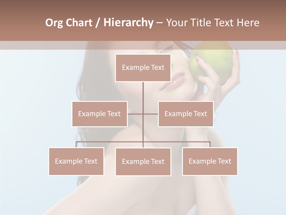 Care Brunette Wet PowerPoint Template